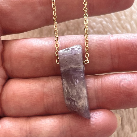 Dream amethyst and yellow citrine gold necklaces - Picture 2 of 2